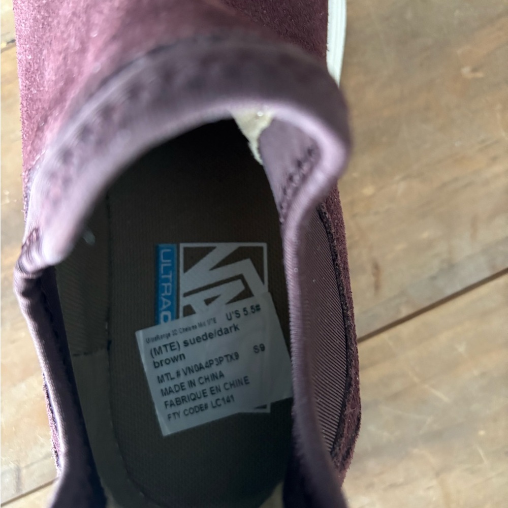 Vans Ultrarange / Ultracush 3D Chelsea Suede/Dark Brown,US 5.5, WS 7,VN0A4P3PTX9 - Picture 4 of 5